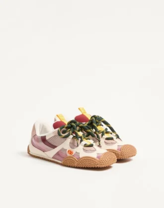 Amphibia-joggesko i gummiert kalveskinn og kalveskinn