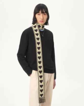 Antibes bomullssjal med frynser