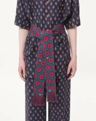 Antibes bomullssjal med frynser