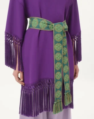 Antibes skjerf i bomull og metallfiber