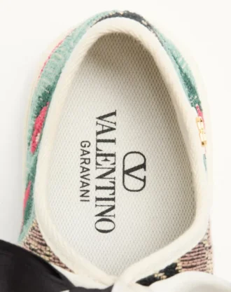 Ballerina Bay By Bay-sneaker i jacquardstoff med blomsterbroderi