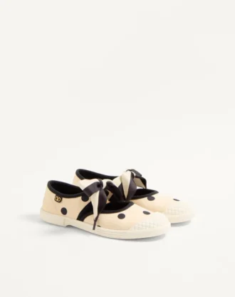 Bay By Bay ballerina-sneakers i moiré Plus de Pois-stoff