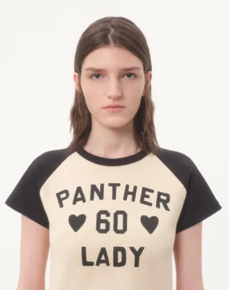 Bomulls-T-skjorte med Chez Valentino-trykk