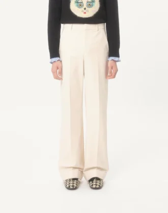 Bomullsbukser med mansjetter