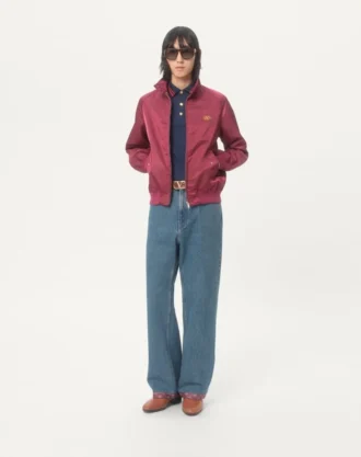 Bomullspiké-poloskjorte med VG-broderi