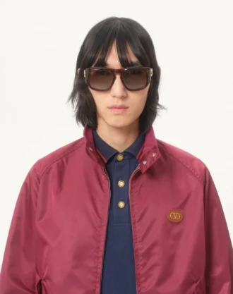 Bomullspiké-poloskjorte med VG-broderi