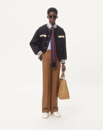 Bomullsskjorte i oxford med Vlogo-broderi