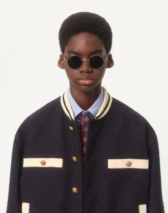 Bomullsskjorte i oxford med Vlogo-broderi