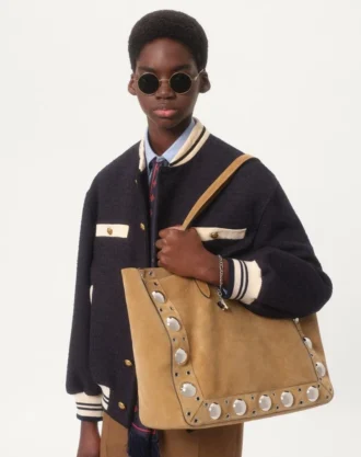 Bomullstweed-bomberjakke