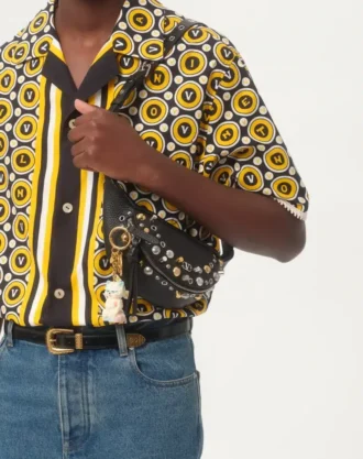 Bowling-skjorte i bomullspoplin med Bulles Royales-trykk