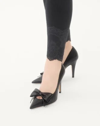 Bowow-pumps i kidskinn 100 mm