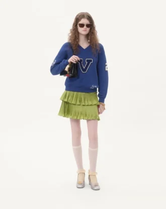 Brodert bomullssweatshirt