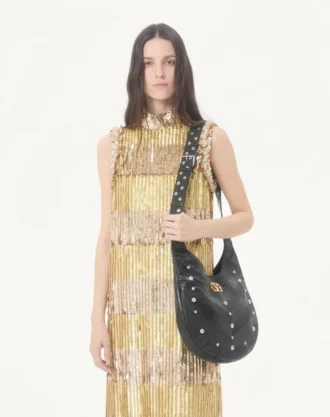 Brodert Tulle Illusione Midi-kjole