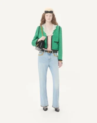 Broderte denimbukser