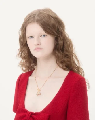 Cherryfic halskjede i metall og Swarovski®-krystaller