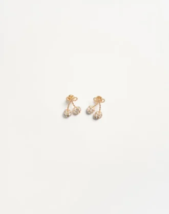 Cherryfic øredobber i metall og Swarovski®-krystaller