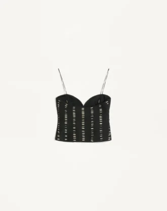 Chiffongtop med Plusdepois-trykk