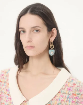 Coeur Hyperbole-øreringer i metall, harpiks og Swarovski®-krystaller