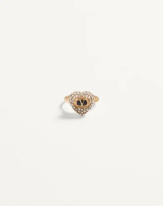 Coeur Royal-ring i metall, emalje og Swarovski®-krystaller