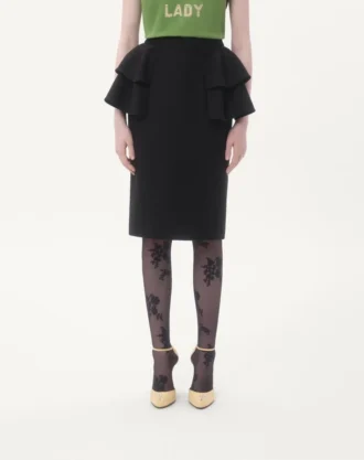 Crepe Couture Midi-skjørt