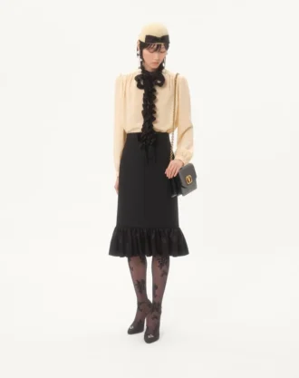 Crepe De Chine-skjorte