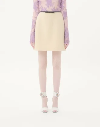 Enkel skjørt i ulltweed