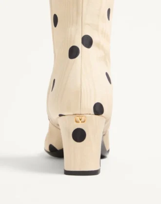 Equivoque-støvler i moiré Plus De Pois-stoff 60 mm