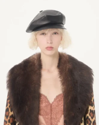 Fauve Eclat flekkete ullkåpe