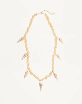 Jardin Aquatique halskjede i metall og skjell