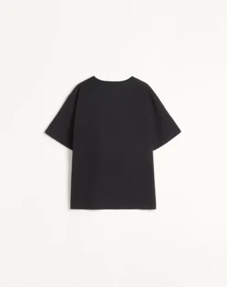Jersey-bomulls-T-skjorte med Chez Valentino-trykk