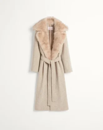 Kåpe i strukturert ull