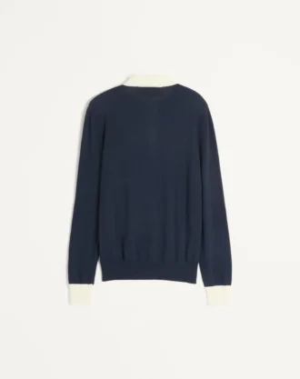 Langermet bomullspoloskjorte