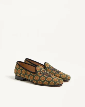 Les Alcôvettes loafer i jacquardstoff
