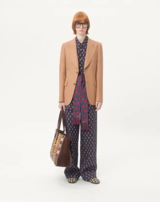 Lett lin skjorte med Voyage Imaginaire-trykk