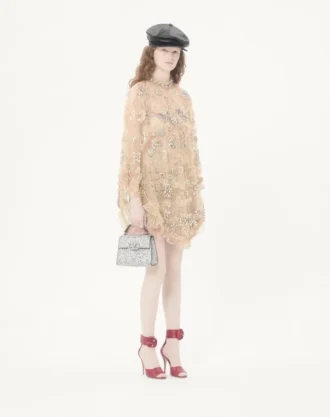 Mini Vsling håndveske med glitrende broderi