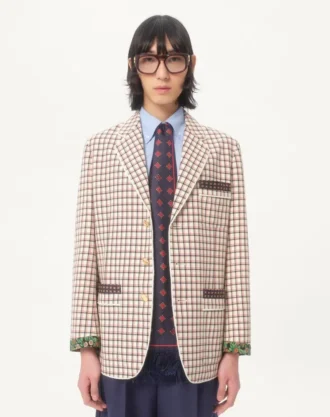 Opticool silke bandeau-skjerf med frynser