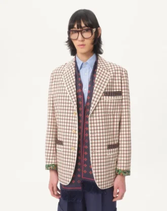 Opticool silke bandeau-skjerf med frynser