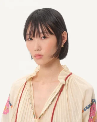 Ovale metalløreringer med Swarovski®-krystaller