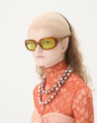 Ovale wrap-around-briller i acetat