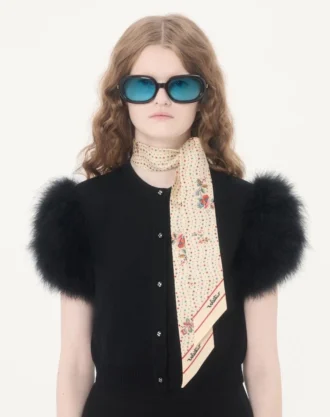 Papier Floreal silke bandeau-skjerf