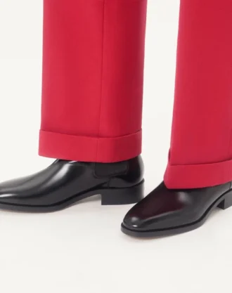 Pas Des Dieux ankelstøvler i kalveskinn