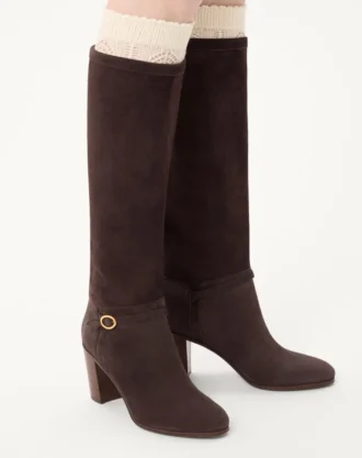 Pattie Crust Leather Boot 75 mm