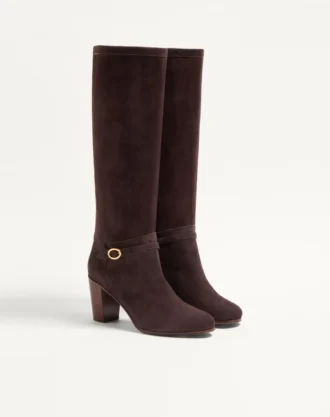 Pattie Crust Leather Boot 75 mm