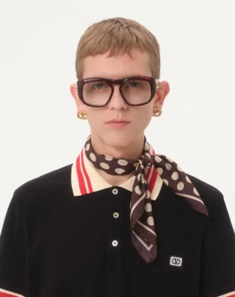 Piké-poloskjorte i bomull med Vlogo-lapp