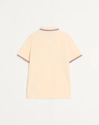 Piké-poloskjorte i bomull med Vlogo-lapp