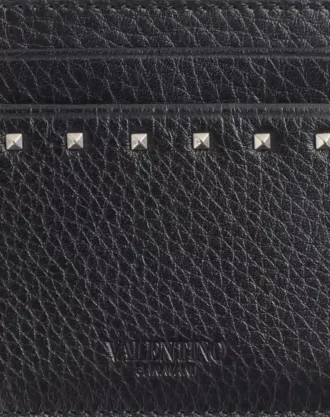 Rockstud kortetui i kornet kalveskinn