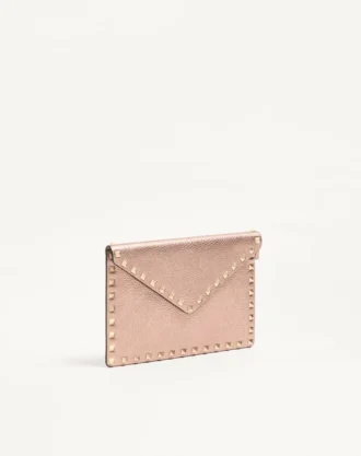 Rockstud laminert kornet kalveskinn-clutch