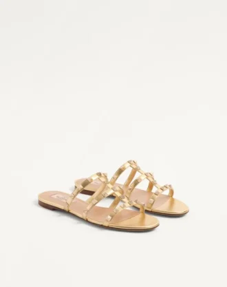 Rockstud laminert nappa sandal
