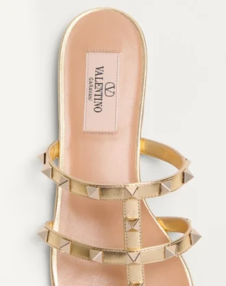 Rockstud laminert nappa sandal