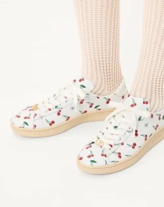 Royco-sneaker i nappaskinn med Cherryfic-mønster